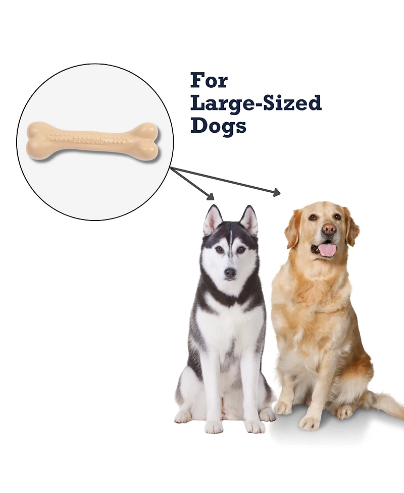 Country Living Nylon Chew Bone Dog Toy for Heavy Chewers – Chicken Flavored, Promotes Dental Health & Fun – X Large