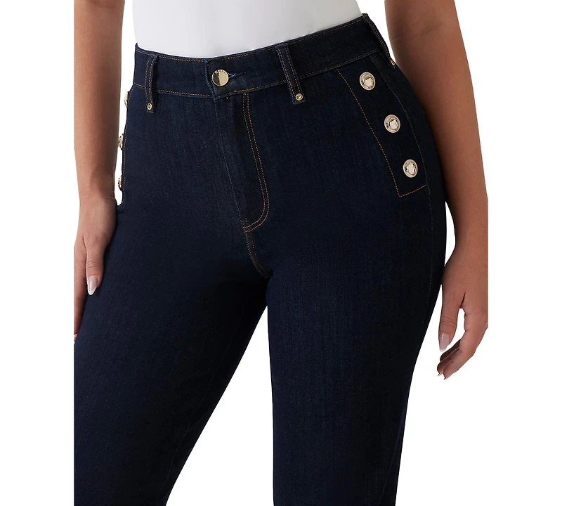 Guess Women's New Faye High-Rise Bootcut Jeans