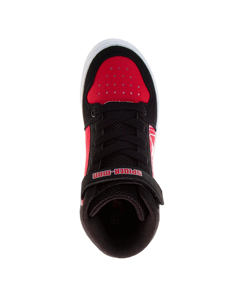 Spider-Man Little and Big Boys High Top Sneakers