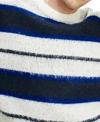 Cotton On Men's Box Fit Fuzzy Crew Knit Sweater