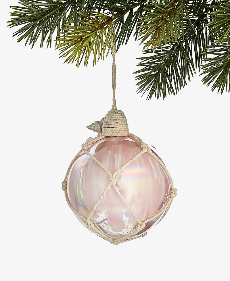Holiday Lane Seaside Seashell Shimmer Ball Ornament, Macy's Exclusive