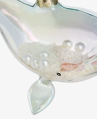 Holiday Lane Seaside Glass Whale Ornament, Macy's Exclusive