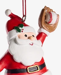 Holiday Lane Sports Baseball Santa Ornament, Macy's Exclusive