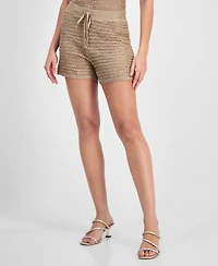 Guess Women's Bella Embellished Knit Shorts