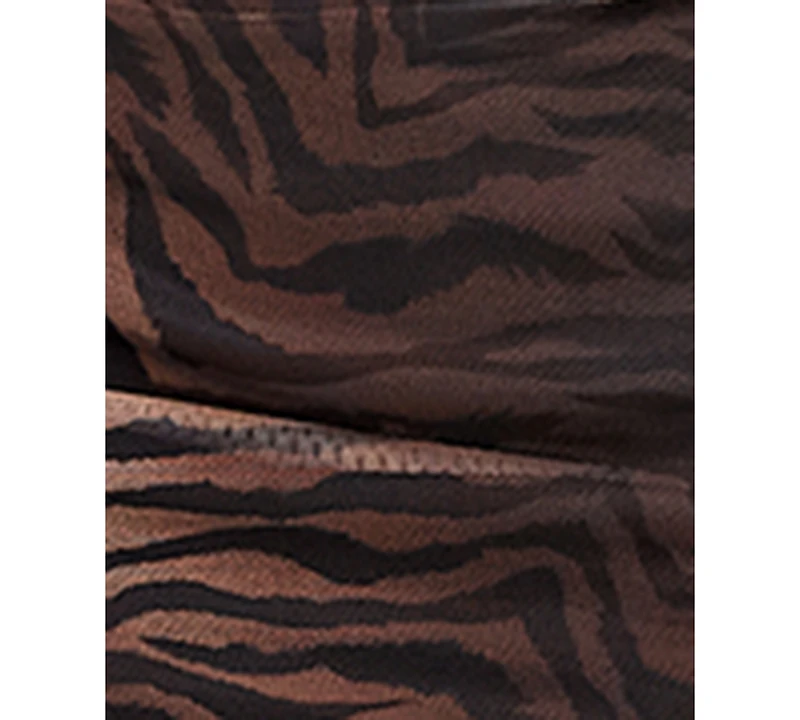 Emerald Sundae Juniors' Animal-Print Ruffled Maxi Dress