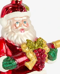 Holiday Lane Spirits Santa With Wine Ornament, Macy's Exclusive
