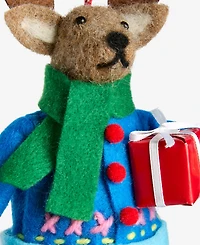 Holiday Lane Tiny Tidings Gift-Bearing Moose Ornament, Macy's Exclusive