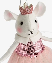 Holiday Lane Tiny Tidings Princess Mouse Fabric Ornament, Macy's Exclusive