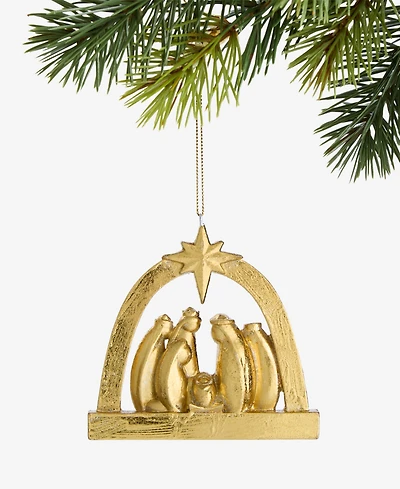 Holiday Lane Blessed Arched Nativity Scene Ornament, Macy's Exclusive