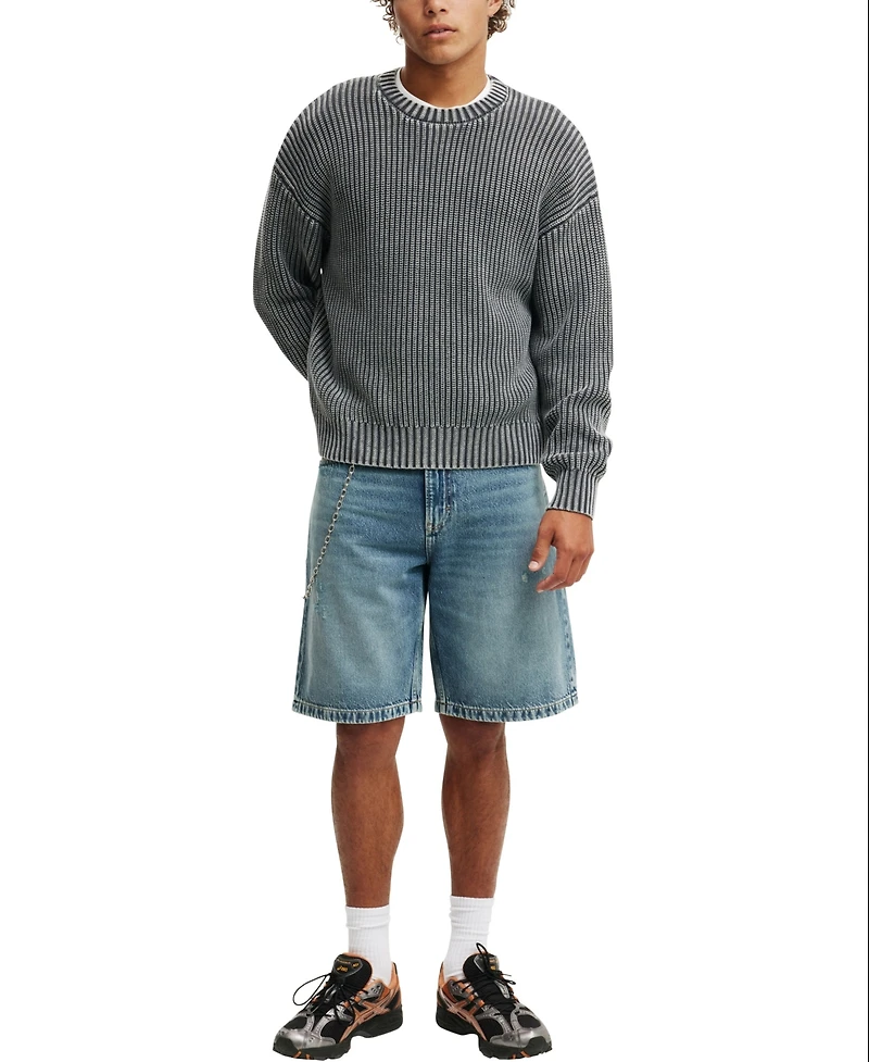 Cotton On Men's Baggy Denim Shorts