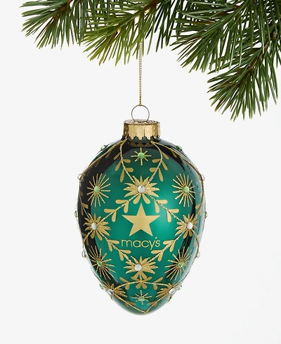 Holiday Lane Gilded Glamour Jeweled Egg Ornament, Macy's Exclusive