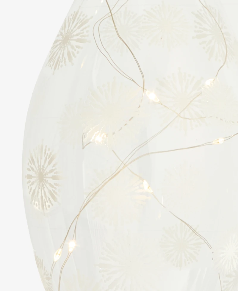 Holiday Lane Iced Delight Light Up Snowflake Finial Ornament, Macy's Exclusive