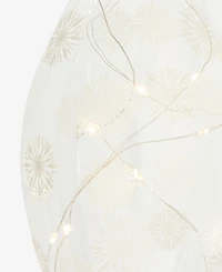 Holiday Lane Iced Delight Light Up Snowflake Finial Ornament, Macy's Exclusive