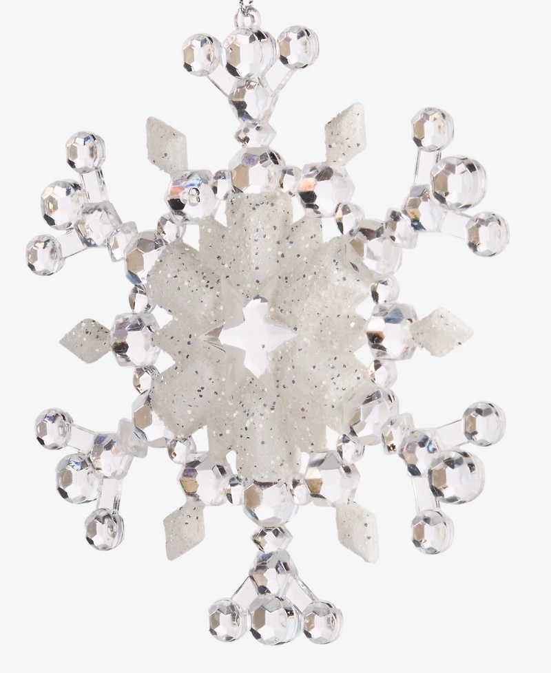 Holiday Lane Iced Delight Gem Snowflake Ornament, Macy's Exclusive