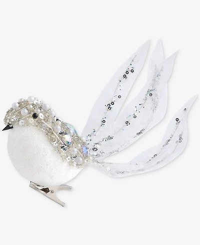 Holiday Lane Jeweled Classics Bird Clip Ornament, Macy's Exclusive