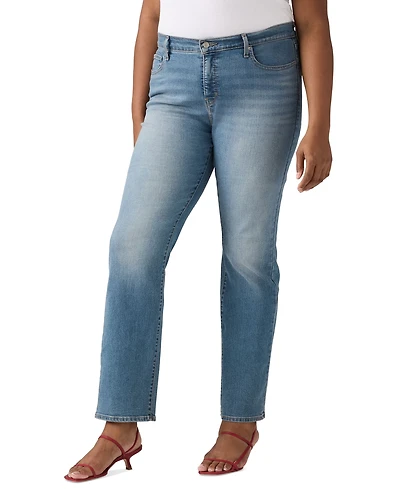 Levi's Trendy Plus 314 Mid-Rise Shaping Straight-Leg Jeans