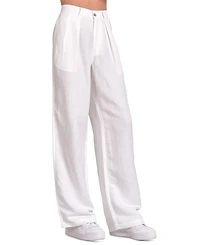 Elan Women's Pleat-Front Wide-Leg Pants