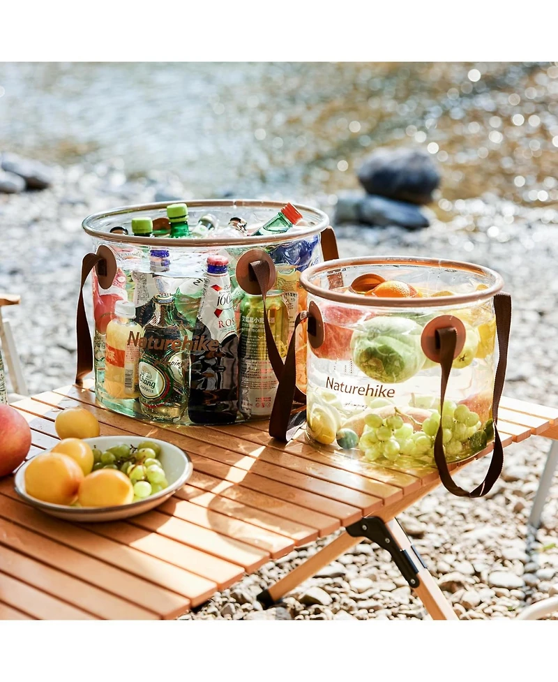 Naturehike Collapsible Bucket, Folding Bucket Wash Basin with Handle