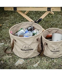 Naturehike Collapsible Bucket, Folding Bucket Wash Basin with Handle