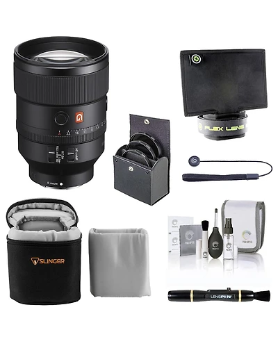 Sony Fe 135mm F1.8 Gm Lens for Sony E, Bundle with ProOptic 82mm Filter Kit, Flex Lens Shade, Soft Lens Case, Lens Cleaner, Cleaning Kit, Universal Le