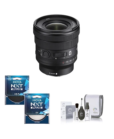Sony Fe Pz 16-35mm f/4 G Lens for Sony E Bundle with Hoya Nxt Plus 72mm 10-Layer Hmc Multi-Coated Cpl and Uv Filters kit, Cleaning Kit