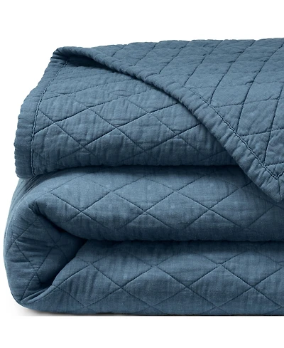Lands' End Solid Diamond Double Voile Quilt