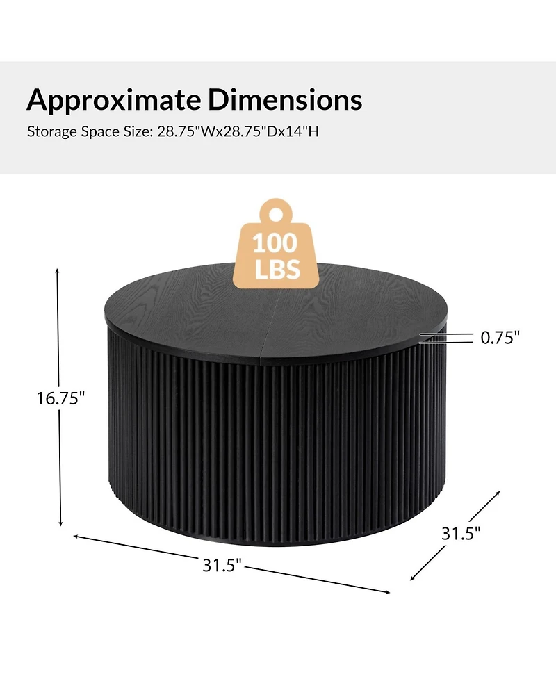 Hilario Round Coffee Table
