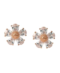 Betsey Johnson Faux Stone Flower Stud Earrings