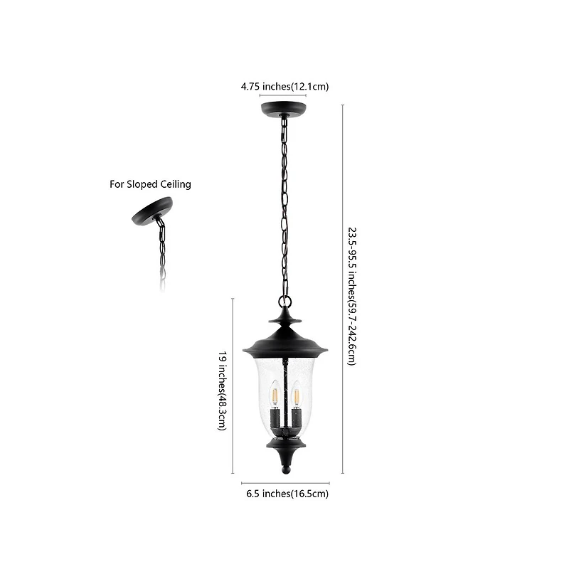 Dowell 9" Outdoor Pendant