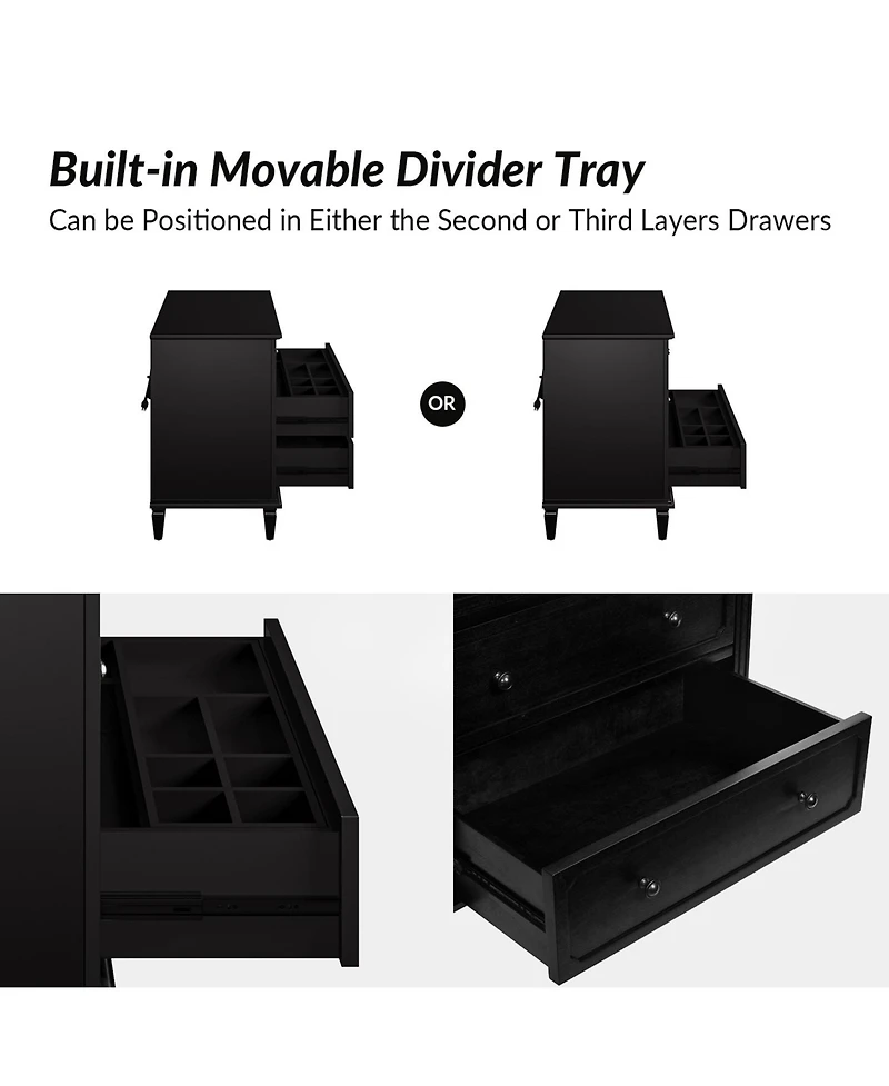 Transitional Hadrian 4-Drawer Accent Chest