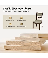 Felix Transitional Solid Wood Dining Chair(Set of 2)