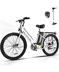 Colorway 26" Electric Bike for Woman, 500W Powerful Motor, 36V 12AH Removable Battery E Bike, , Max. Speed 19.9MPH Electric Bicycle UL2849