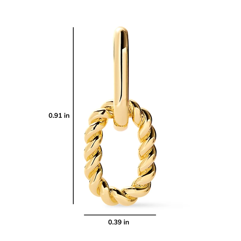 Ana Luisa Gold Drop Earrings - Ash Double Mini