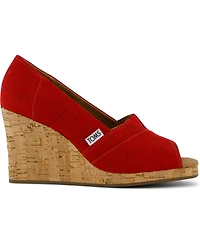 Toms Women's Slip On Wedge Sandals