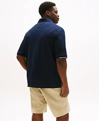 Tommy Hilfiger Men's Big & Tall Flag-Cuff Polo Shirt
