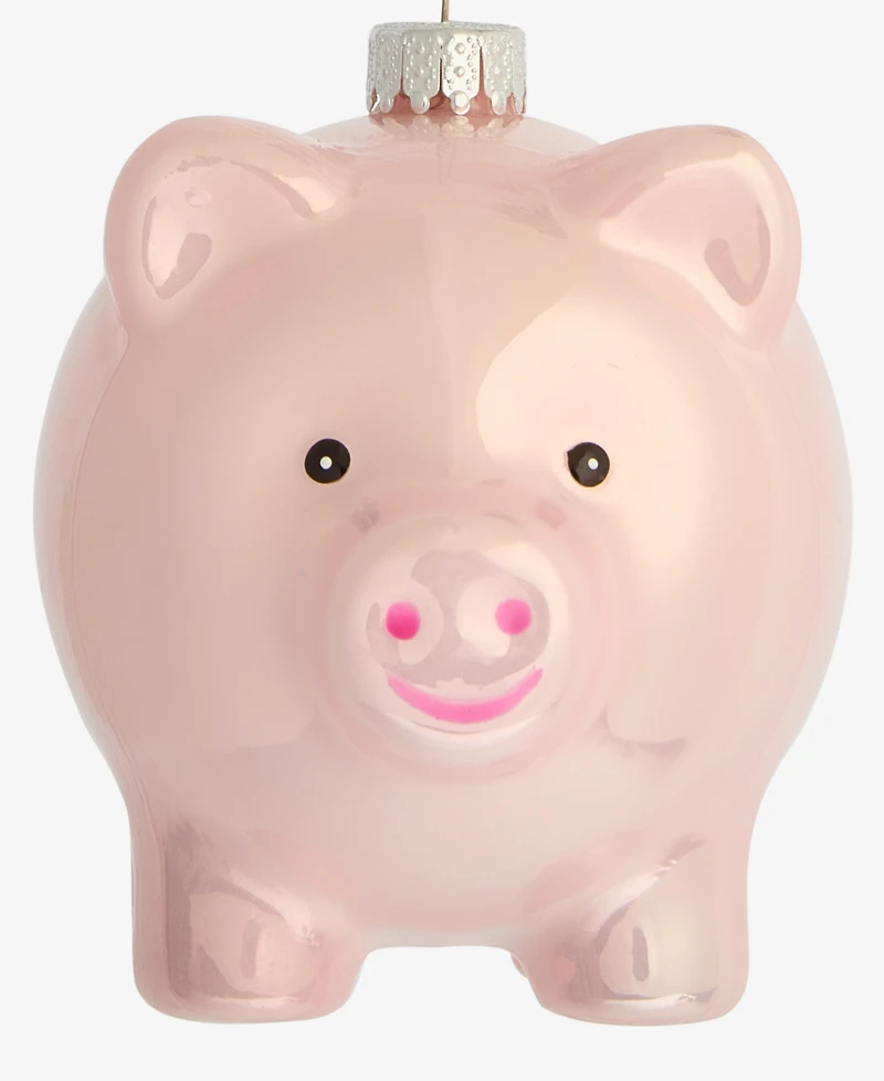 Holiday Lane Eclectic Charm Glass Piggy Bank Ornament, Macy's Exclusive