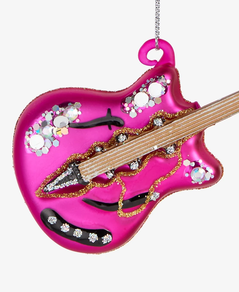 Holiday Lane Eclectic Charm Glass Guitar Ornament, Macy's Exclusive