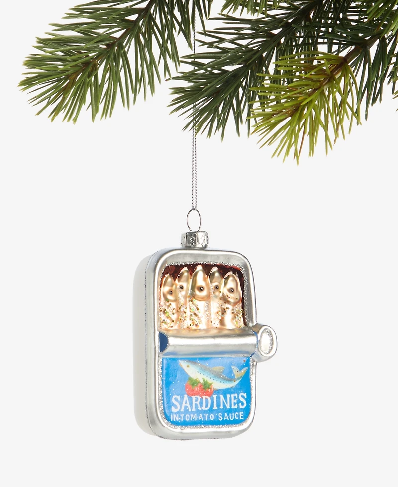 Holiday Lane Foodie Sardine Can Ornament, Macy's Exclusive