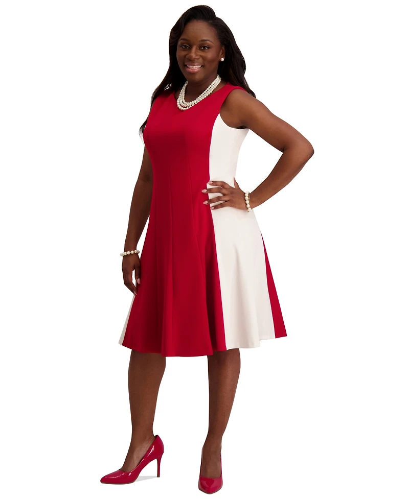 Kasper Women's Seamed Sleeveless Dress