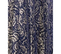 Betsy & Adam Petite Metallic Floral Print Sleeveless Gown