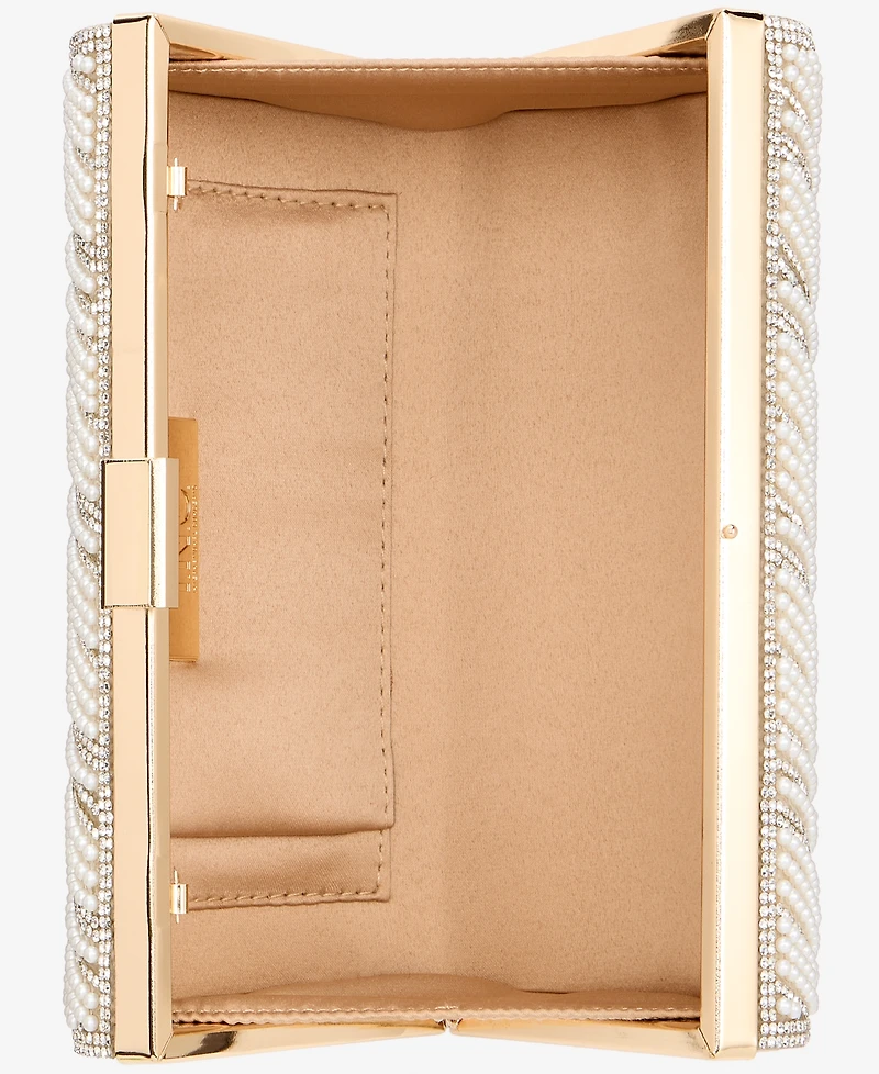 I.n.c. International Concepts Randdi Wavy Imitation Pearl Clutch, Exclusively at Macy's
