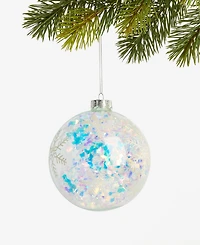 Holiday Lane Merry Magic Snowflake Ball Ornament, Macy's Exclusive