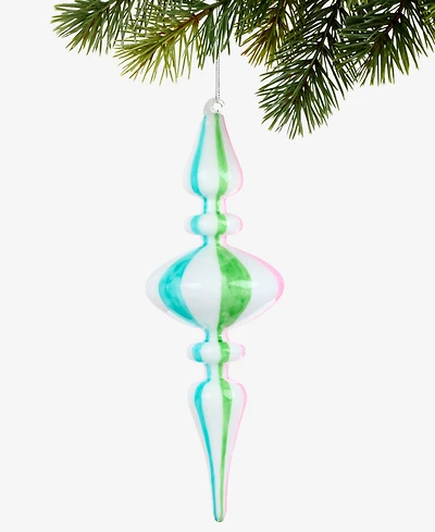 Holiday Lane Sugar Plum Glass Finial Ornament, Macy's Exclusive