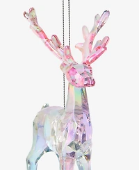 Holiday Lane Pastel Shine Pink and Blue Reindeer Ornament, Macy's Exclusive