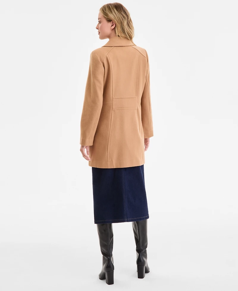 Anne Klein Women's Double-Breasted Peacoat, Exclusively at Macy's