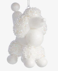 Holiday Lane Pastel Shine White Poodle Ornament, Macy's Exclusive