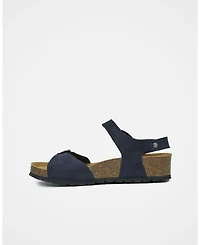 Low Wedge Dbl Buckle Sandal