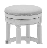 Solid Wood Swivel Backless Bar Height Chair for Kitchen or Bar