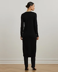 Lauren Ralph Women's Two-Tone Cotton-Blend Cardigan