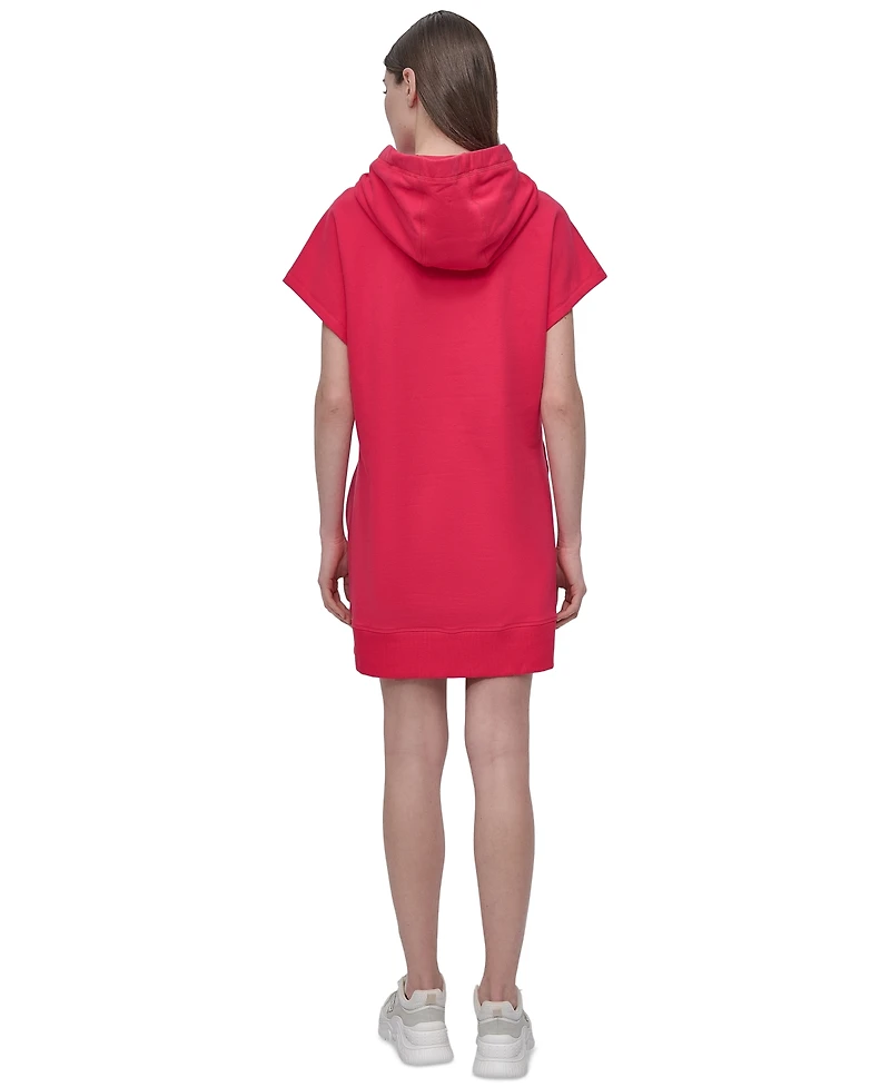 Dkny Sport Women's Logo-String Hoodie Sneaker Dress
